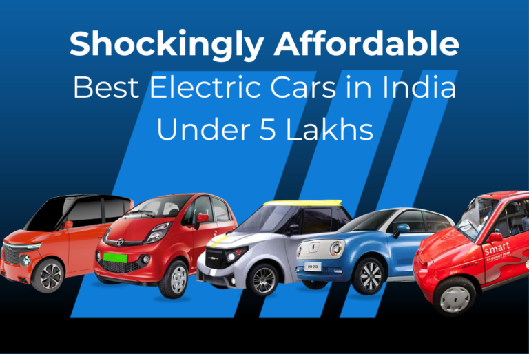 Best Electric Cars in India Under 5 Lakhs