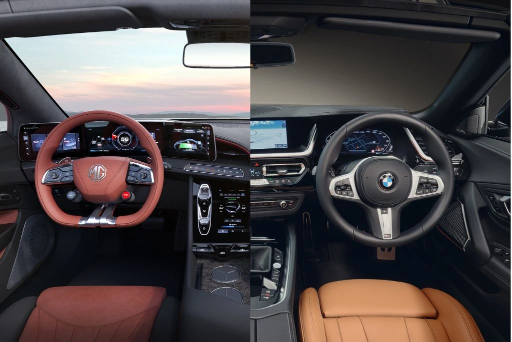 MG Cyberster & BMW Z4 Interior Image