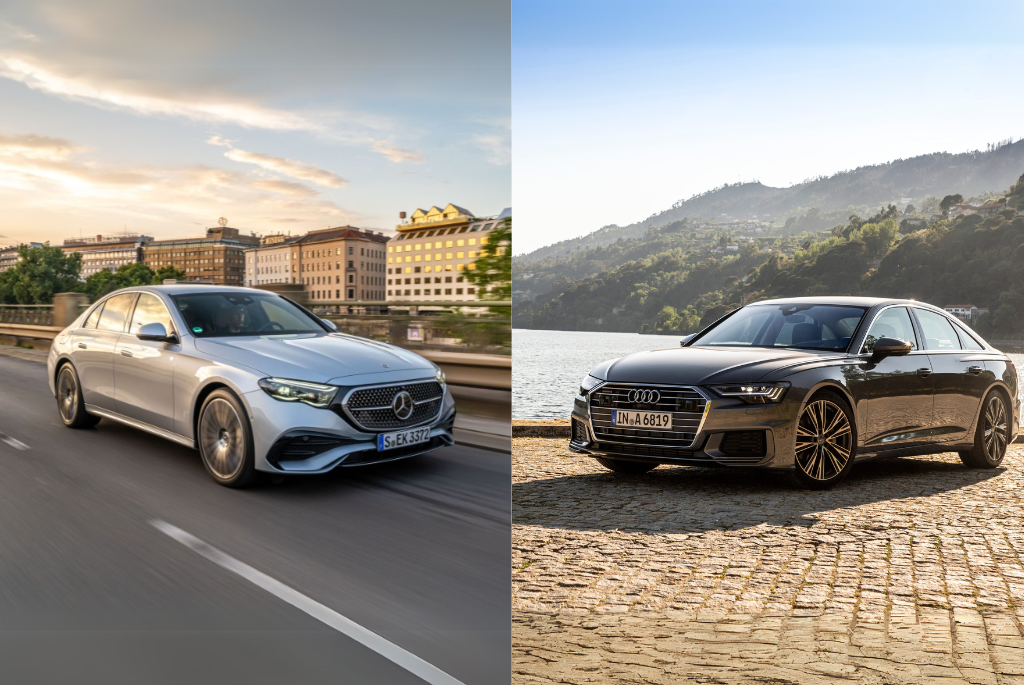 Audi A6 vs E220d